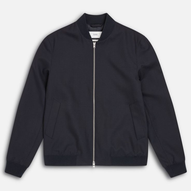 Ethereal Wool Bomber Jacket